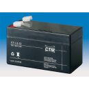 CTM CT 1,2-12 VdS Batterie - 1,2 Ah - 12 V