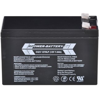 12V 7,0Ah RPOWER AGM Longlifebatterie
