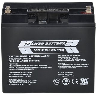 12V 17Ah RPOWER AGM Longlifebatterie