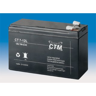 CTM CT 7-12 VdS Batterie - 7 Ah - 12 V