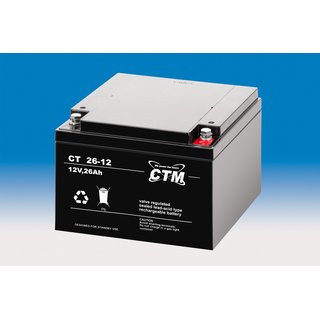 CTM CT 26-12 VdS Batterie - 26 Ah - 12 V