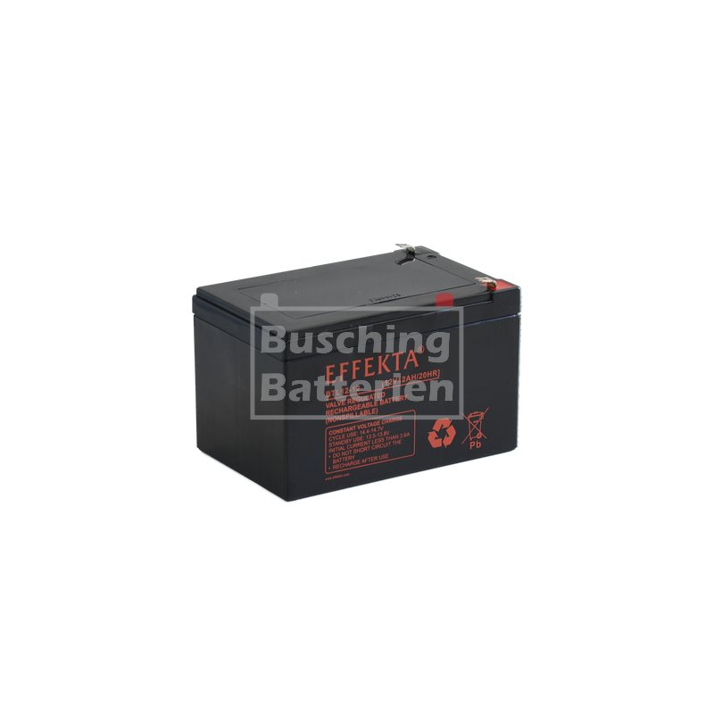 Versorgungsbatterie,12V 12Ah AGM Longlife Batterie von Effekta, 35,50 €