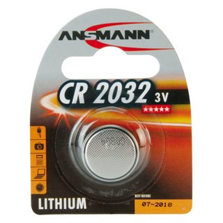 Ansmann Lithium-Knopfzelle CR2032 Lithium 3V / 210mAh