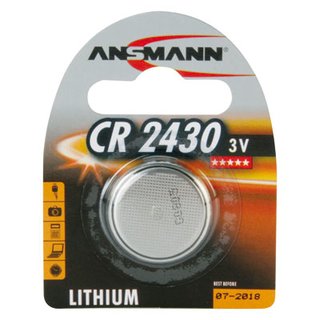 Ansmann Lithium-Knopfzelle CR2430 Lithium 3V / 270mAh