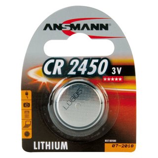 Ansmann Lithium-Knopfzelle CR2450 Lithium 3V / 550mAh