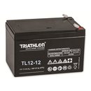 12V 12 Ah TRIATHLON AGM Longlifebatterie