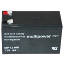 12V 9 Ah Multipower AGM Longlifebatterie