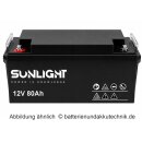 12V 80 Ah SUNLIGHT AGM Longlifebatterie