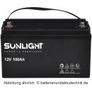 12V 100 Ah SUNLIGHT AGM Longlifebatterie