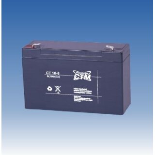VDS  CT 10-6 VdS Batterie - 10 Ah - 6 V